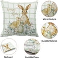 thumbnail image 5 of Happy Easter Throw Pillow Covers 18x18, Home Decor Outdoor Set of 4 Polyester Pillow Cases Decorative for Bed Sofa Cushion Couch Pillowcases, 5 of 6