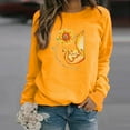 thumbnail image 2 of Hauts d'Hiver pour Femmes Hauts Décontractés d'Hiver pour Femmes Chandail en Molleton à Imprimé Tournesol pour Dames Blouse Tee Chandail Hauts Décontractés pour Femmes, 2 of 3
