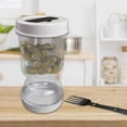 thumbnail image 5 of Austok Pickle Jar with Strainer Flip Leak-proof Hourglass Olive Jar Airtight Pickle Container Large Pickle Juice Separator Jar Wide Mouth Food Storage Container for Pickle Olives, 5 of 7