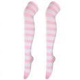 thumbnail image 2 of SHX 1/2" Stripe Fashion/Costume Knee High Socks Tights Over the Knee for Women, 1PR, 2 of 4