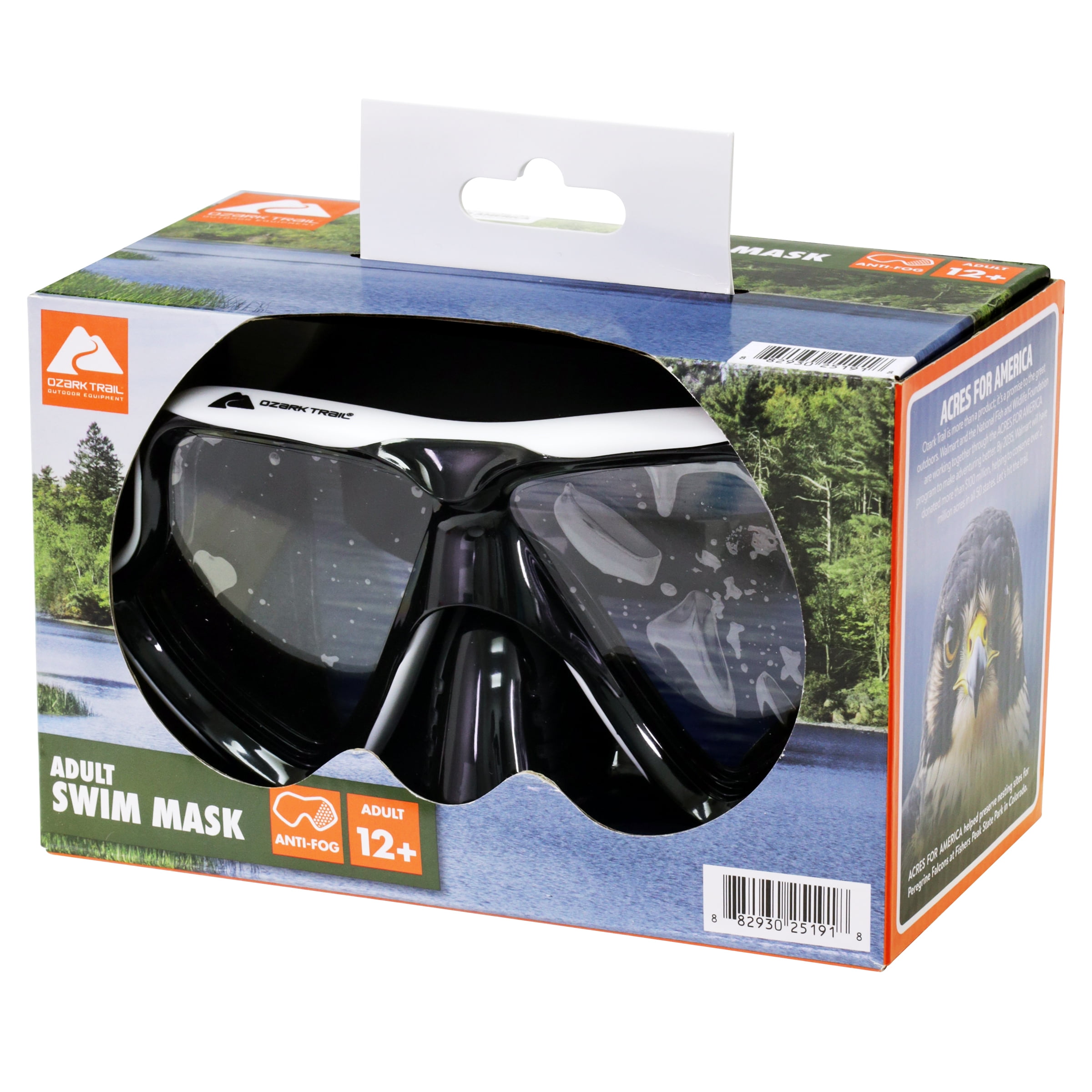 Ozark Trail Adult Swim Mask with Shatter-Resistant Polycarbonate