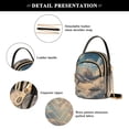 thumbnail image 4 of FORMRS Crossbody Bag for Women Quilted Travel Shoulder Cell Phone Purse with Chain Strap Handbag, Floating Whale, 4 of 7