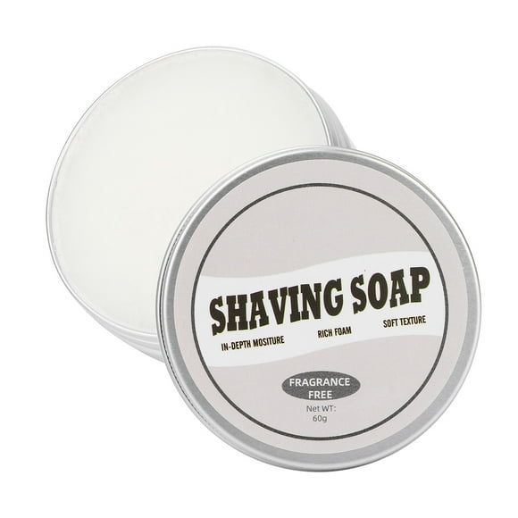 Soap for Men, Rich Foam, Non Irritating and Mild, Safe Ingredients, for All Skin Types, Lightweight and Portable Shave Essential for Home, Salon, 2.12oz