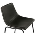 thumbnail image 5 of Cortesi Home Safi Counterstools in Distressed Black Faux Leather (Set of 2) 24"Seat, 5 of 12