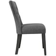 thumbnail image 4 of Modway Silhouette 19.5" Modern Fabric Dining Side Chair in Gray, 4 of 5