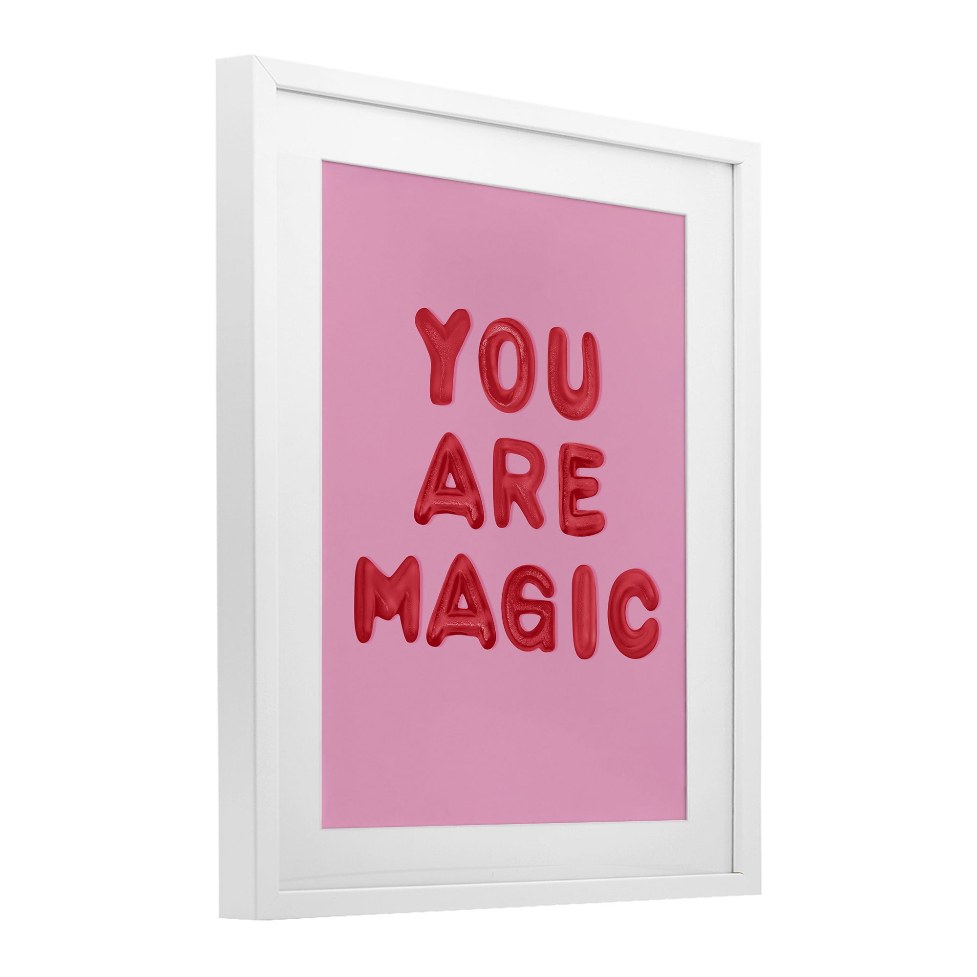 Stupell Industries You Are Magic Red & Pink White Framed Print Under Glass, design by LISH Creative