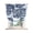Blue, Navy, White, variant on Light Brown Monstera Deliciosa Tie Up Curtains for Small Windows,Adjustable Rod Pocket Valance 45 Inch Short, Tropical Summer Botanical Window Treatment Balloon Roman Blind Shade, 34" x 45"