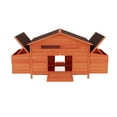 thumbnail image 2 of Pet Playpen Large Wooden Chicken Coop Outdoor Hen House Poultry Cage for Outdoor with 2 Sides Nesting Boxes,2 Free-range Doors Leakproof Tray,Dog Crate, 2 of 11