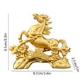 thumbnail image 6 of Upgraded 2026 Feng Shui Chinese Zodiacs Year Golden Resin Collectible Figurines Decoration For Luck Wealth Perfects For Your Home Or Office J, 6 of 6