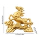 thumbnail image 3 of Figura de caballo de resina Feng Shui Zodiacs chino Año Figuras coleccionables de resina dorada Decoración para suerte Riqueza Perfectas para su hogar u oficina Decoraciones de Halloween Decoración de, 3 of 6