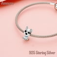 thumbnail image 7 of 925 Sterling Silver Charm for Bracelets Women Silver Dog Glasses Charm Necklace Pendant, 7 of 7
