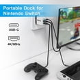 thumbnail image 2 of Cargador con base para Nintendo Switch, estación de acoplamiento portátil de 36 W para Switch con puertos de carga rápida HDMI/USB 2.0/PD USB-C 4K a 60 Hz, 2 of 9