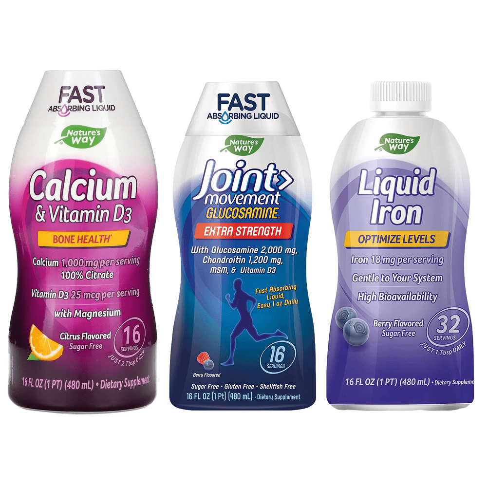 Wellesse Liquid Vitamins by Natures Way (16 Fl. oz) Variety Pack