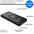 thumbnail image 4 of Xtreme XBB80147BLK 1000 mAh Wireless Charger Power Bank - Black, 4 of 5