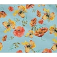 thumbnail image 4 of oneOone Cotton Flex Sky Blue Fabric Flower Watercolor Dress Material Fabric Print Fabric By The Yard 40 Inch Wide, 4 of 4