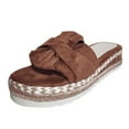 thumbnail image 2 of Floenr Flip Flops for Women,Women's Shoes Fashion Solid Color Minimalistic Weave Straw Weaving Thick Bottom Sandals Slippers Flip Flop, 2 of 5