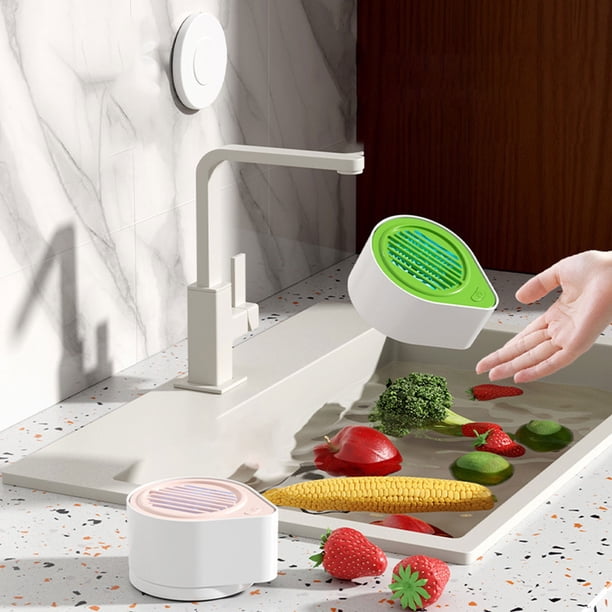 Lavadora de Frutas y Verduras, Recargable Por Usb, Compacta y Portátil, Limpia a Fondo Productos Frescos, Fácil de Usar, Esencial para La Cocina Del Hogar, 11,7 X 9,6 X 6,2 Cm
