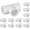 3-Way Tee, variant on 12 Pack 3/4 inch 90 Degree PVC Elbow Pipe Fittings, 2 Way Right Angle Furniture Grade PVC Pipe Fitting Connectors for DIY Shelf Building Furniture Garden Support Structure