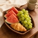 thumbnail image 5 of Cesta de almacenamiento de plástico tejido | Bandeja para frutas y verduras de imitación ratán | Organizador de pan y aperitivos para la cocina, el hogar y la exhibición en supermercados, 5 of 7