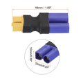 thumbnail image 2 of Uxcell XT60 Female to EC5 Male Connector Adapter RC, RC LiPo Battery Converter 3pcs, 2 of 6