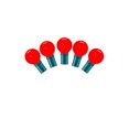 thumbnail image 1 of Vickerman 25 Red G30 LED Light on Green Wire 16' Christmas Light Strand, 1 of 1