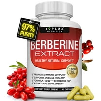 Toplux Berberine Supplement 1800mg Pure Berberine Hcl Supports Healthy Levels 90 Capsules