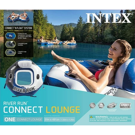Intex - Lounge Inflatable 1 Person Floating Tube - Multi