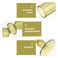 thumbnail image 5 of 1pc Romantic Candle Holder Retro Glass Candlesticks Home Candle Holder Dinner Candlestick For Desktop Home Decor Dark Green, 5 of 6