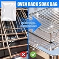 thumbnail image 3 of Hioecau Oven Rack Cleaning Bags Transparent PE Reusable Leak-Proof Hands-Free Deep Cleaning Oven Racks Grease Remover Bag, 3 of 8