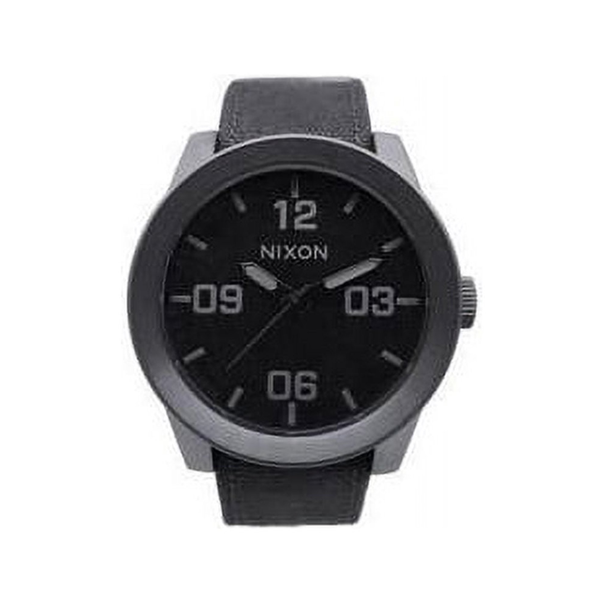 Mens Water Resistant Leather Wristwatch