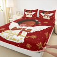 thumbnail image 3 of Homewish Black Girl Angel 3pcs Twin Sheet Sets for Teens Children Kids,Merry Christmas Twin Fitted Sheet,Xmas Snowflake Breathable Flat Sheet,Super Cozy Room Decor, 3 of 7