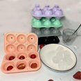 thumbnail image 2 of Ice Ball Mold Food Grade Silicone Funnel-free Easy Demoulding Summer Whiskey Ice Ball Ice Square Mold Artifact Pink, 2 of 5