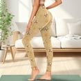 thumbnail image 3 of Renewold Corgi Paw Yellow Pockets Yoga Leggings for Women Athletic Yoga Pants High Waist Scrunch Butt Lifting Printed Ankle Pants Casual Leggings 4 Way Stretch, XS, 3 of 8