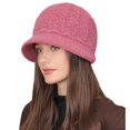 thumbnail image 5 of SikaFu Winter Plus Velvet Warming Ear Cap Female New Fashion Solid Color Wool Knitted Hat Mother Model Warm Hat Existing Goods, 5 of 9