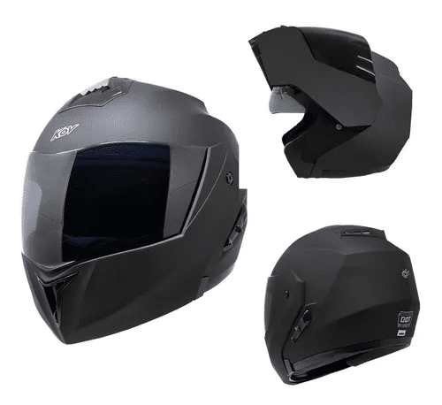Casco Moto Abatible Negro Mate Talla XXL Malubero Malu1432 Walmart en linea