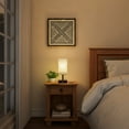 thumbnail image 4 of Lavish Home Small LED Desk Lamp with USB Charging Port (Linen/Brown), 4 of 7