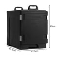 thumbnail image 3 of Contenedor aislado para comida Costway 77 L Portátil Negro 61,5 x 41,5 x 63 cm, 3 of 10