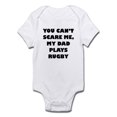 thumbnail image 1 of CafePress - My Dad Plays Rugby Body Suit - Baby Light Bodysuit, 1 of 1