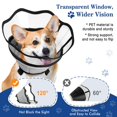 thumbnail image 2 of Adjustable Soft Dog Cone Collar for Post-Surgery Recovery - Breathable and Protective Cone for Large, Medium, and Small Dogs - Prevents Licking - Ideal Dog Surgery Collar - Size S, 2 of 4