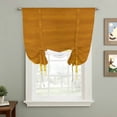 thumbnail image 2 of Ombre Orange Waves Tie Up Curtains for Windows, Adjustable Balloon Window Shades, Abstract Art Gradient Modern Kitchen Window Treatments Adjustable Roll Up Curtain for Basement/Nursery 52"x45", 2 of 8