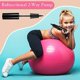 thumbnail image 3 of Exercise Ball Hand Pump Fitness Yoga Ball Air Pump Ball Inflator Pump With 2 Pieces Exercise Ball Plug Removers And 10 Pieces Exercise Ball Air Plugs, 3 of 5