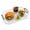 White, variant on Non Slip Serving Tray with Handles, Rubber Gripped Lap Food Trays for Eating, Dishwasher Safe, Ideal for Breakfast, Snack, Fruit, Dessert, Beverage & Dinner (Large Black)