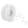 thumbnail image 3 of Cinta de satén de 16 yardas con hojas para manualidades, coronas, accesorios y regalos. blanco, 3 of 7