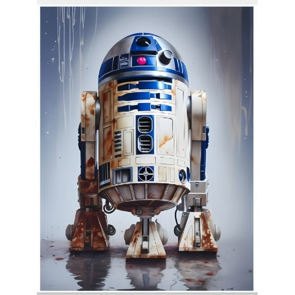 R2-D2 Theme DIY Diamond Painting Kits for Adultï¼5D Full Drill Craft Painting Kits Home Wall Decorï¼12 x 16 inch.