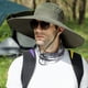 thumbnail image 5 of Sombrero de visera solar de ala grande, sombrero de pescador con máscara transpirable de verano para hombre, sombrero informal para exteriores, 5 of 6
