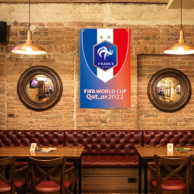 Bandera de celebración que anima, juego de fútbol, bandera colgante para decoración de Bar y habitación Ndcxsfigh libre de BPA