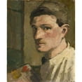 thumbnail image 2 of Hans Brühlmann 20x23 Gold Ornate Framed and Double Matted Museum Art Print Titled - Self-Portrait with Palette (1908-1909), 2 of 4
