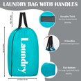 thumbnail image 5 of 2 Pack Extra Large Travel Laundry Bag with Handles,Durable Rip-Stop Dirty Clothes Organizer with Drawstring,Heavy Duty Laundry Bags,Easy Fit a Laundry Hamper or Basket, Machine Wash, 5 of 5