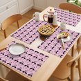 thumbnail image 5 of Black Pink Flamingos Placemats Set of 4 Modern Art Silhouettes Place Mats Indoor Wipeable Table Mats Washable Cloth Dining Table Placemats for Kitchen Holiday Party Home Decor 13x19 Inch, 5 of 9