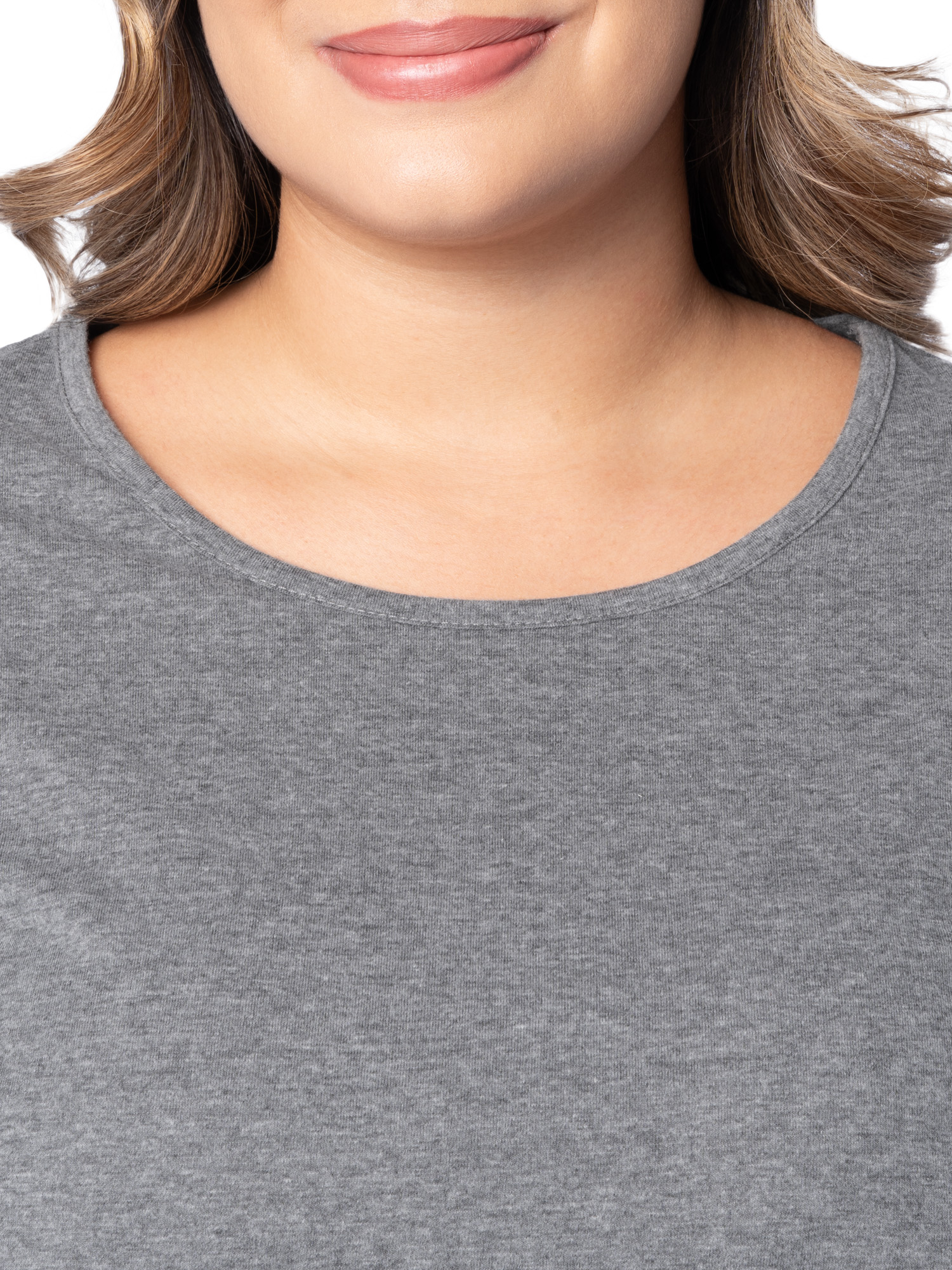 Fruit of the Loom Women's Beyond Soft Long Sleeve Top & Fleece Bottom Pajama Set, Sizes S-4X